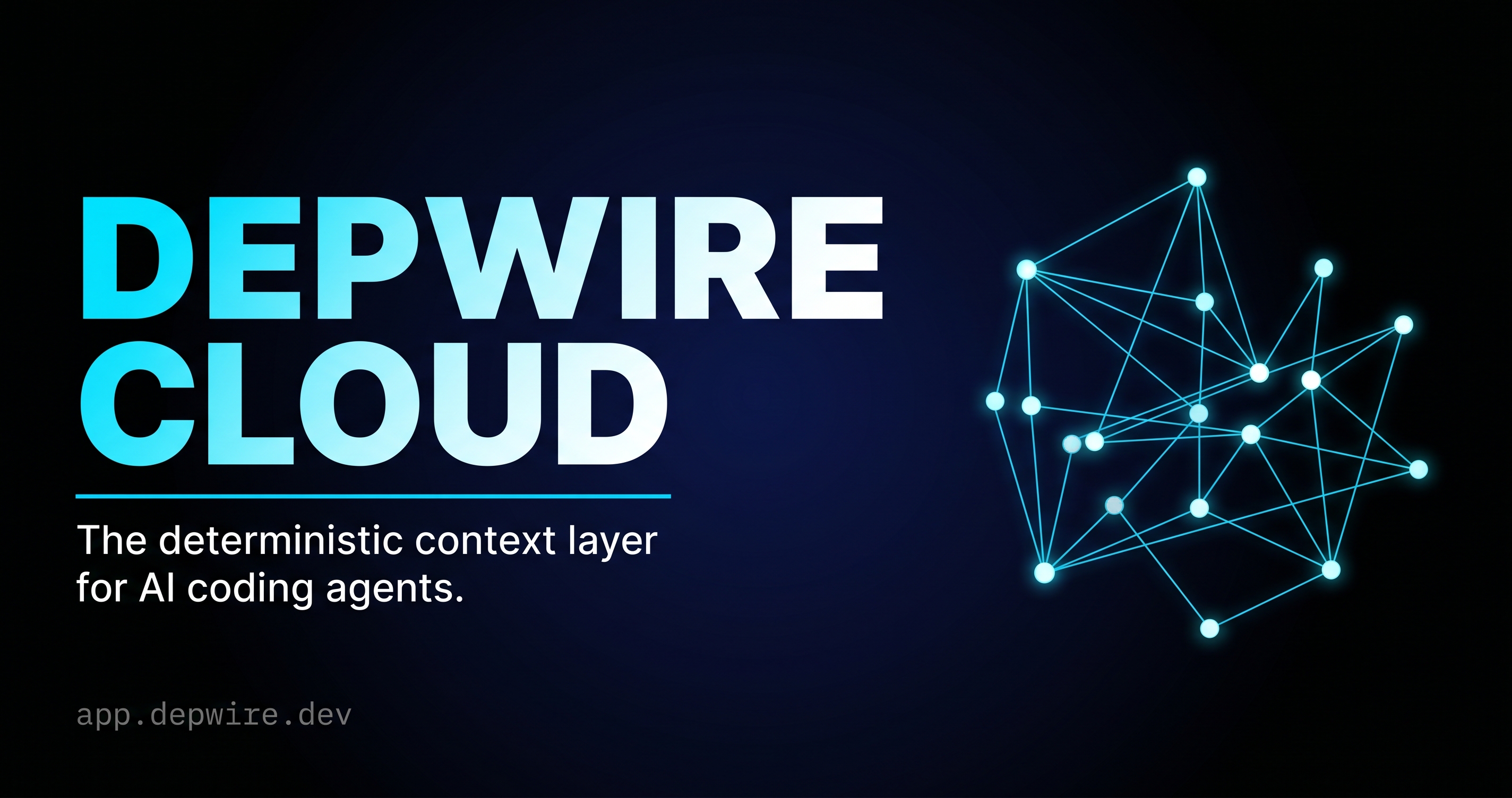 Depwire Cloud — Deterministic Context for AI Coding Agents